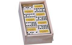 Basswood Country Case for Professional Size Double 9 Dominoes
