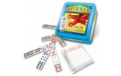Spinner Double 9 Dominoes With Wild Tiles In Collectable Tin