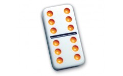 Tournament Size Dominoes Double 6 Color Dots
