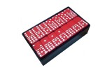 Double Nine Engraved Dominoes in Arcadian Black Box with Spinner